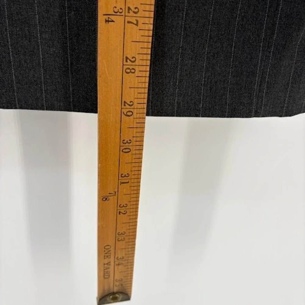 Lauren Ralph Lauren Blazer Mens 48R Grey Pinstripe Wool Made Canada sport Coat